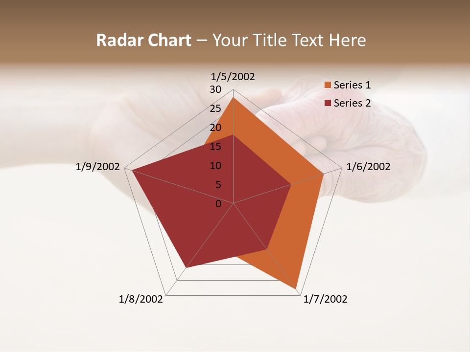 Togetherness Helping Hand Senior PowerPoint Template