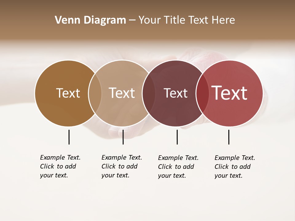 Togetherness Helping Hand Senior PowerPoint Template