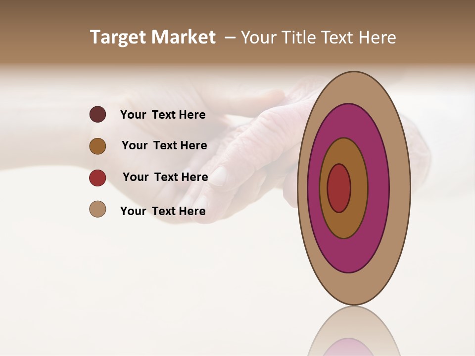 Togetherness Helping Hand Senior PowerPoint Template