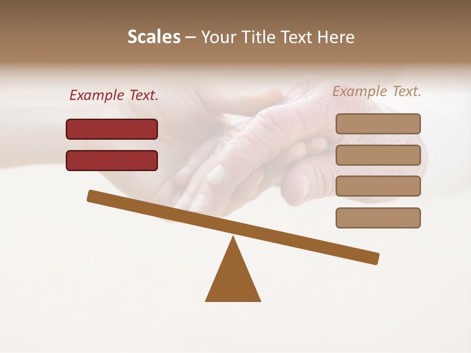 Togetherness Helping Hand Senior PowerPoint Template