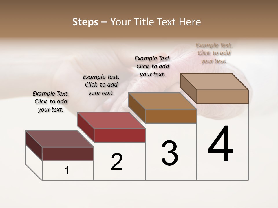 Togetherness Helping Hand Senior PowerPoint Template