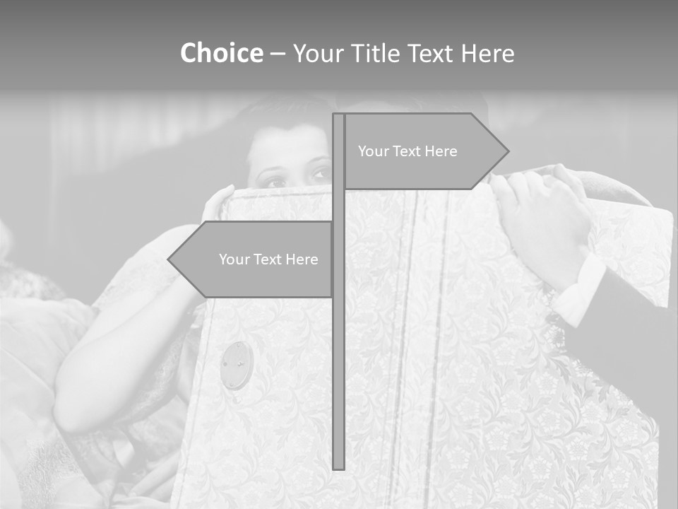 Helping Hand Care Finger PowerPoint Template