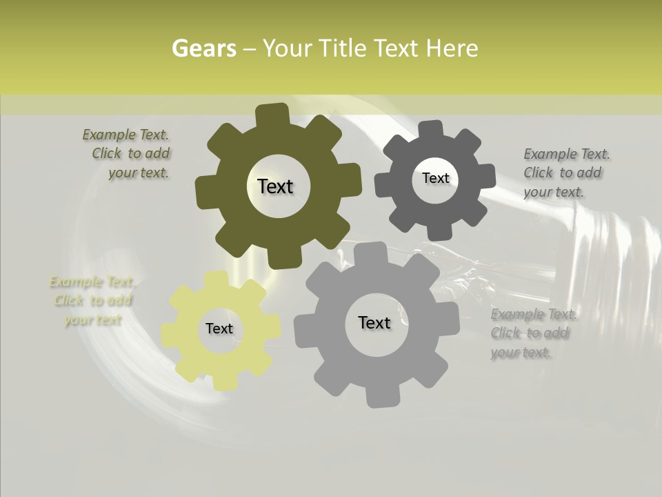 White Background Sharing Senior PowerPoint Template