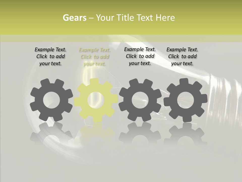 White Background Sharing Senior PowerPoint Template