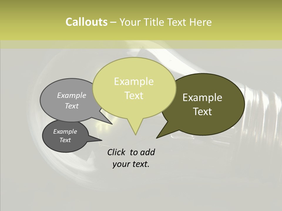 White Background Sharing Senior PowerPoint Template