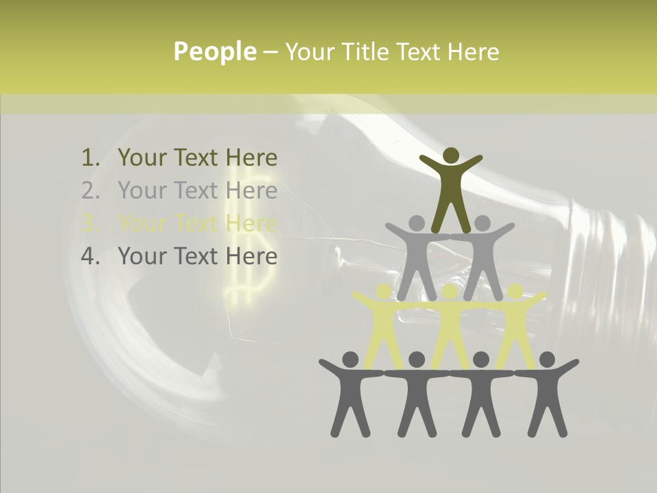 White Background Sharing Senior PowerPoint Template