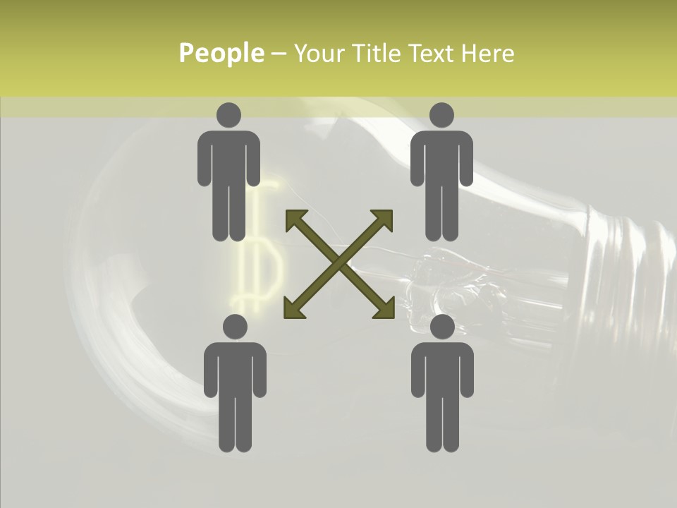 White Background Sharing Senior PowerPoint Template