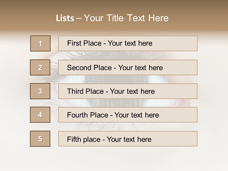 Female Senior Elder PowerPoint Template