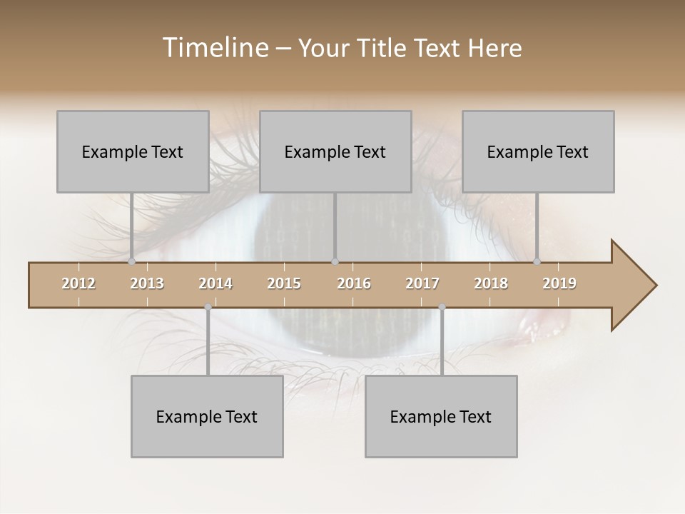 Female Senior Elder PowerPoint Template