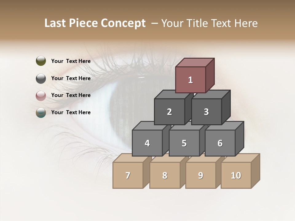 Female Senior Elder PowerPoint Template