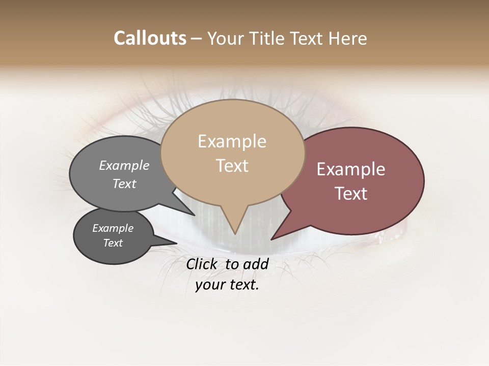 Female Senior Elder PowerPoint Template