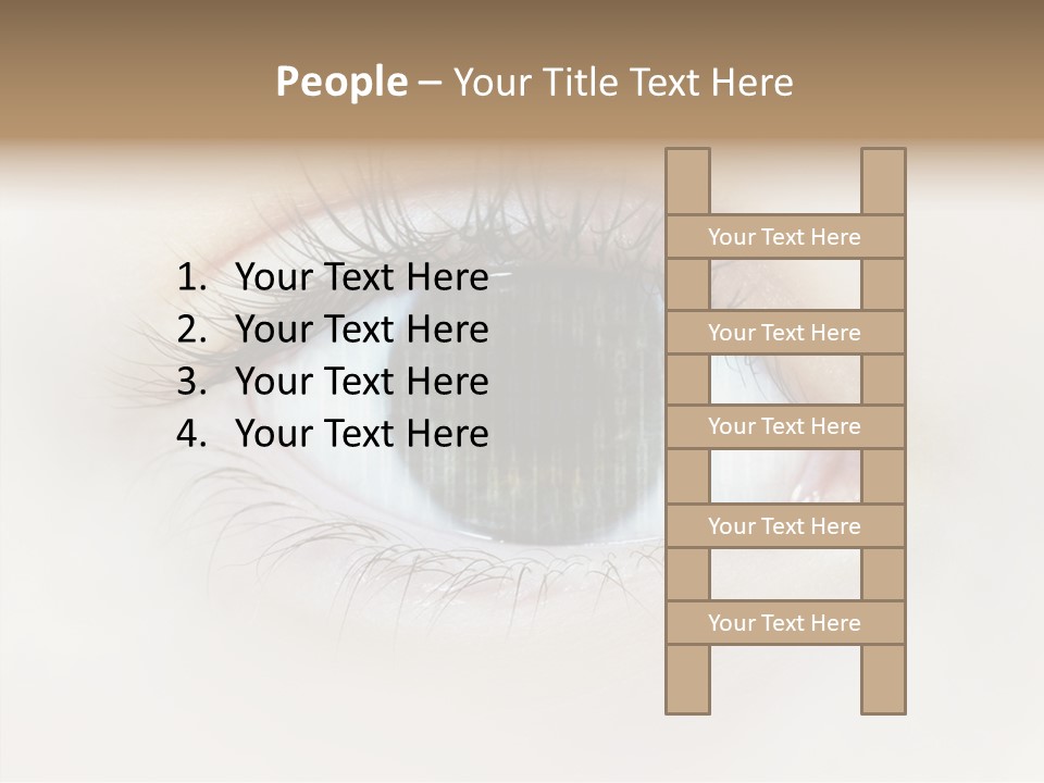 Female Senior Elder PowerPoint Template