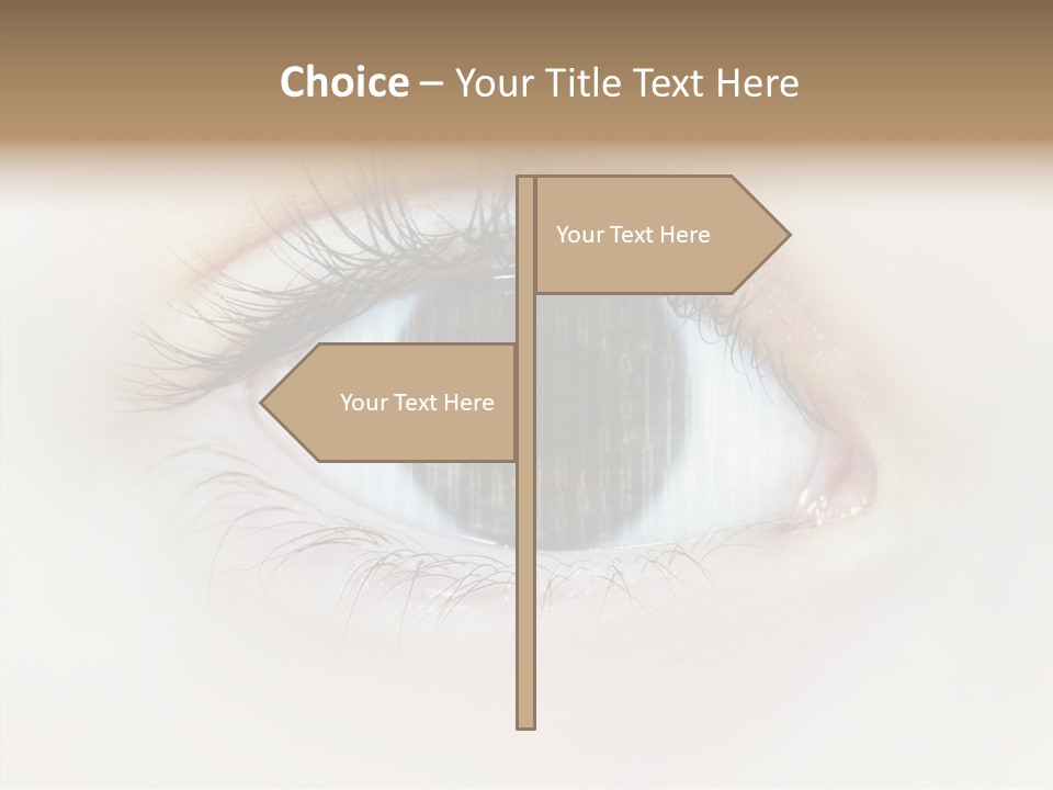 Female Senior Elder PowerPoint Template