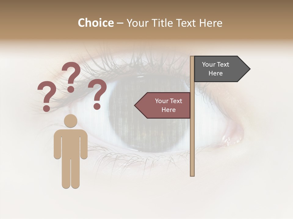 Female Senior Elder PowerPoint Template