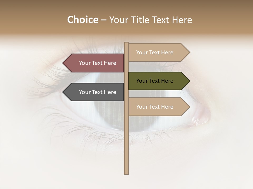 Female Senior Elder PowerPoint Template