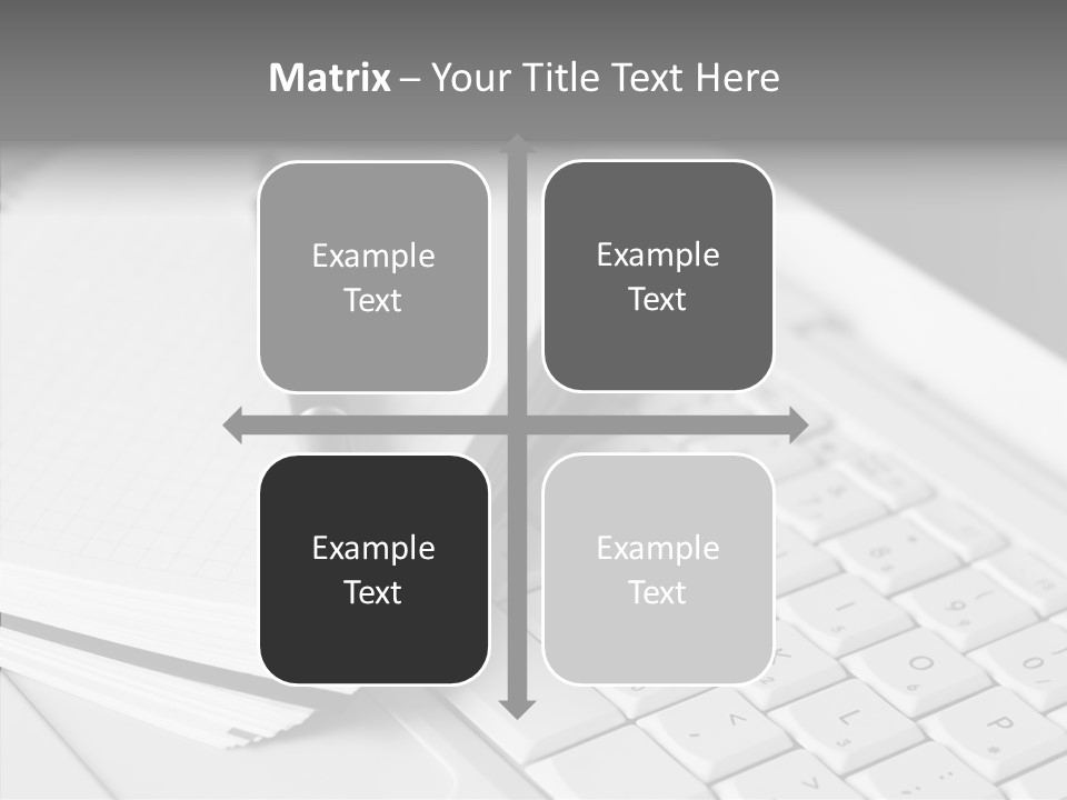 Togetherness White Background Assist PowerPoint Template