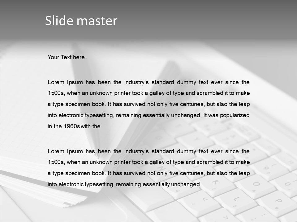 Togetherness White Background Assist PowerPoint Template