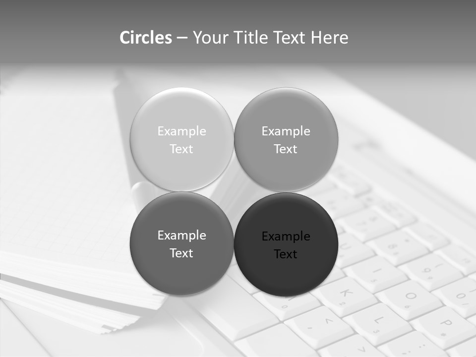 Togetherness White Background Assist PowerPoint Template