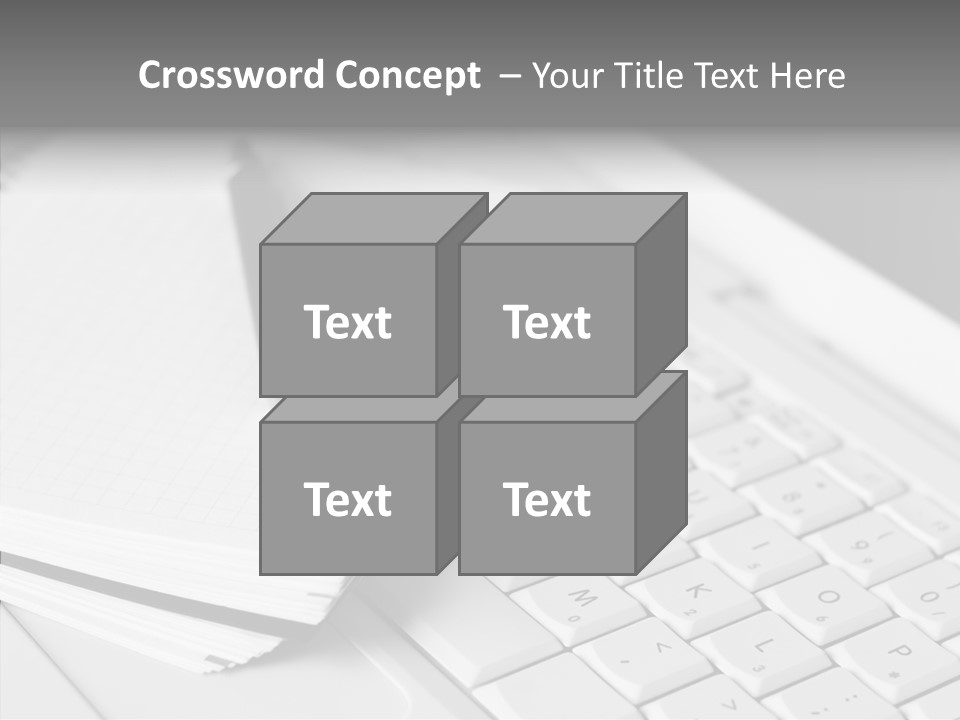 Togetherness White Background Assist PowerPoint Template