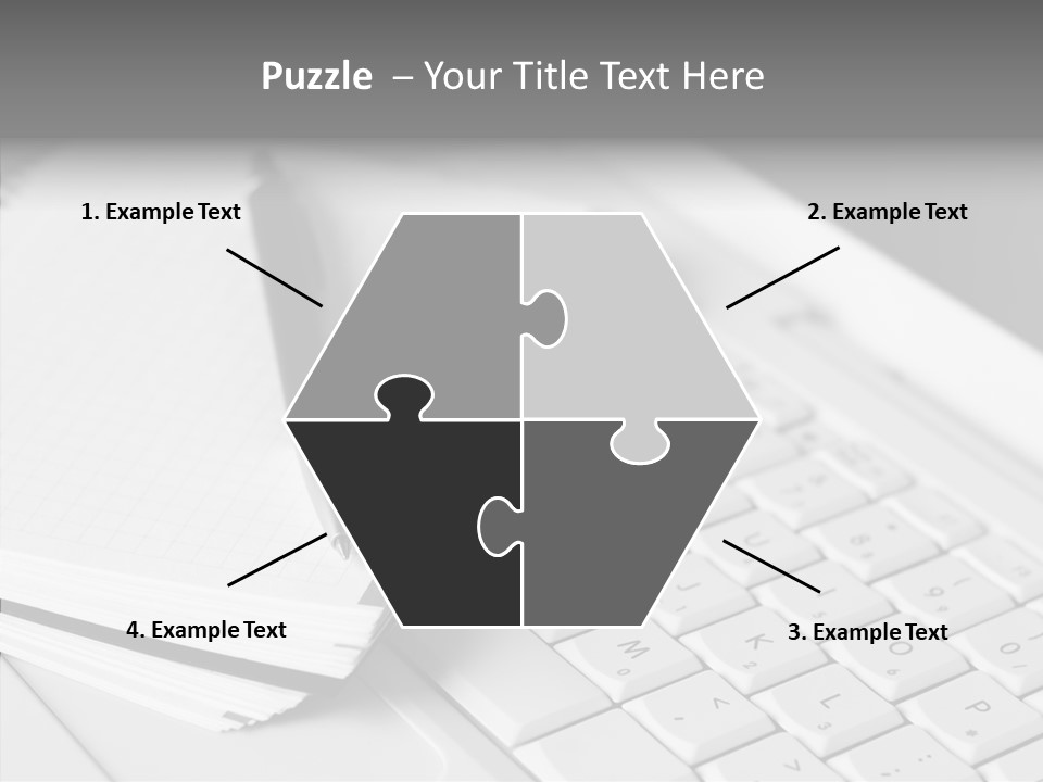 Togetherness White Background Assist PowerPoint Template