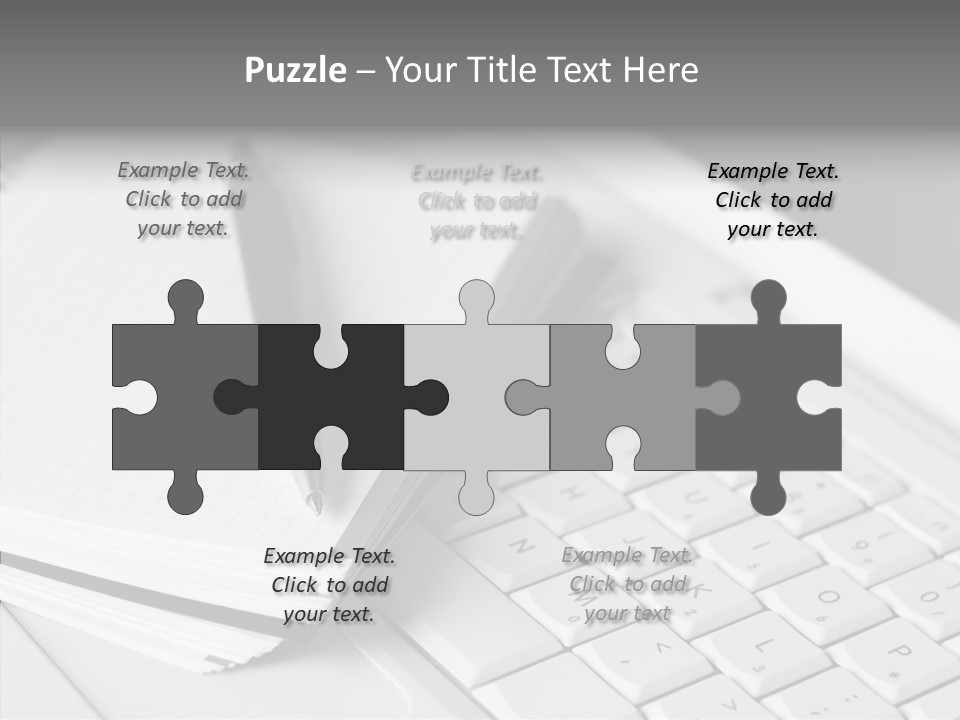 Togetherness White Background Assist PowerPoint Template