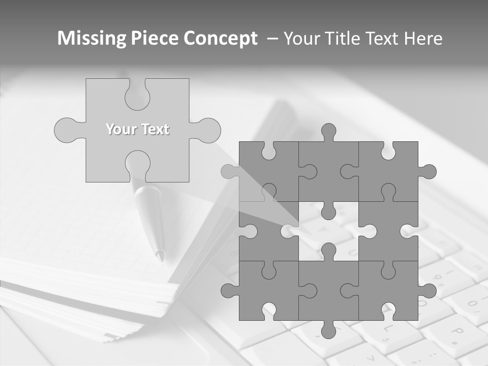 Togetherness White Background Assist PowerPoint Template