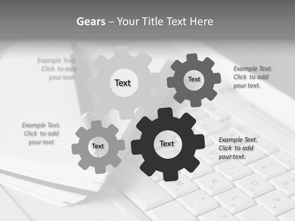 Togetherness White Background Assist PowerPoint Template