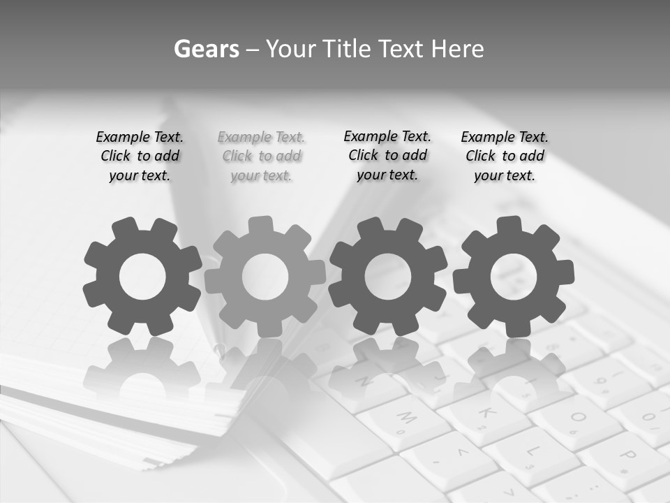 Togetherness White Background Assist PowerPoint Template