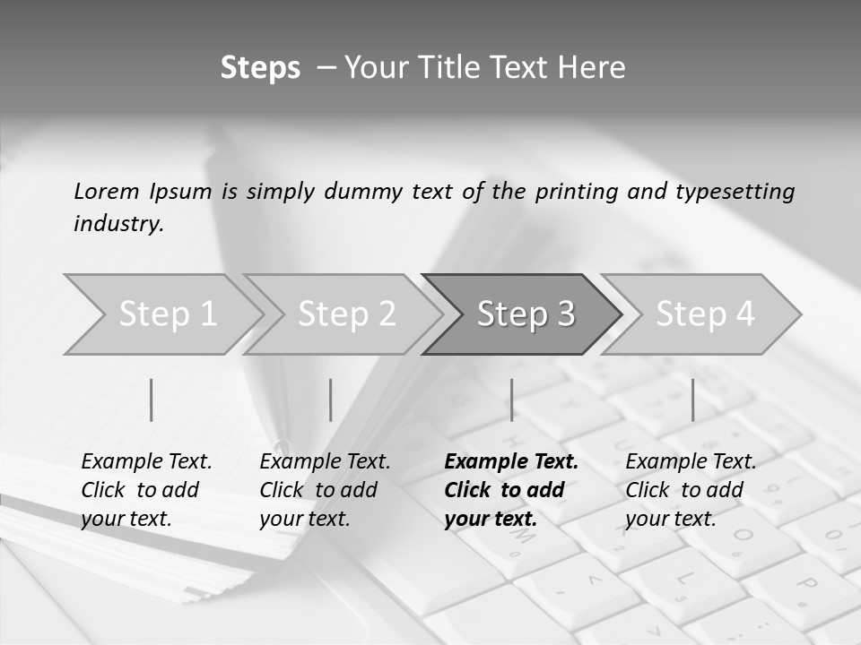 Togetherness White Background Assist PowerPoint Template