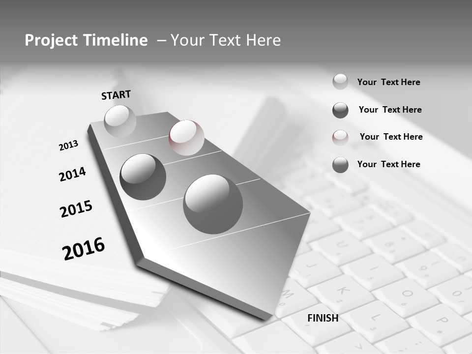 Togetherness White Background Assist PowerPoint Template