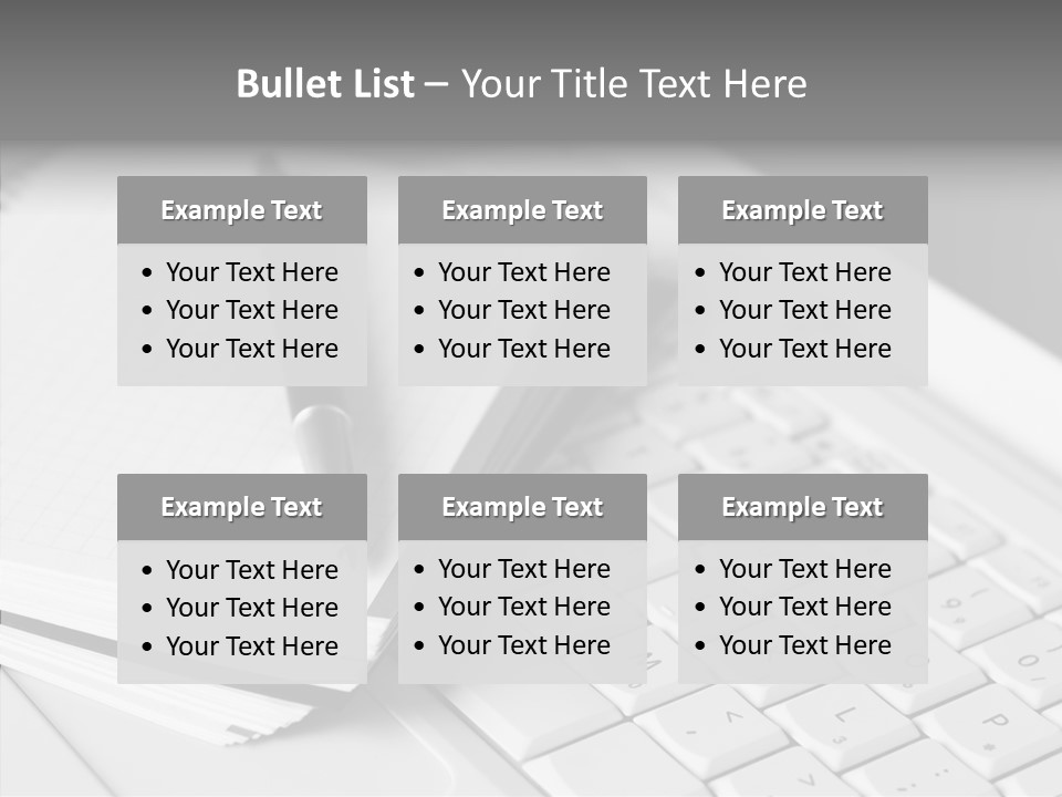 Togetherness White Background Assist PowerPoint Template