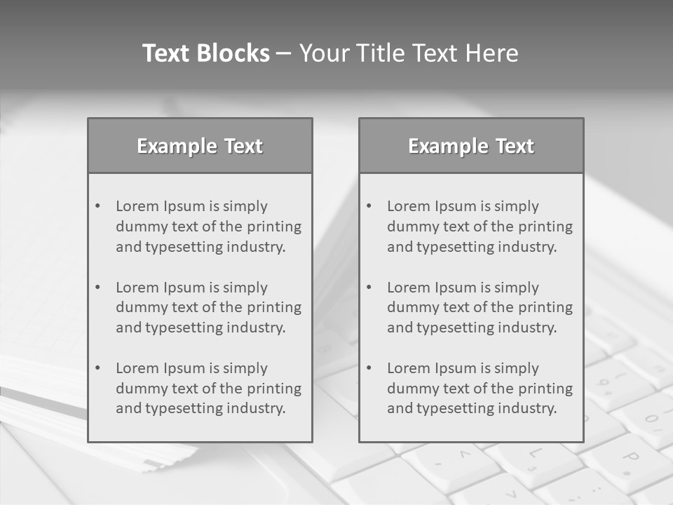 Togetherness White Background Assist PowerPoint Template
