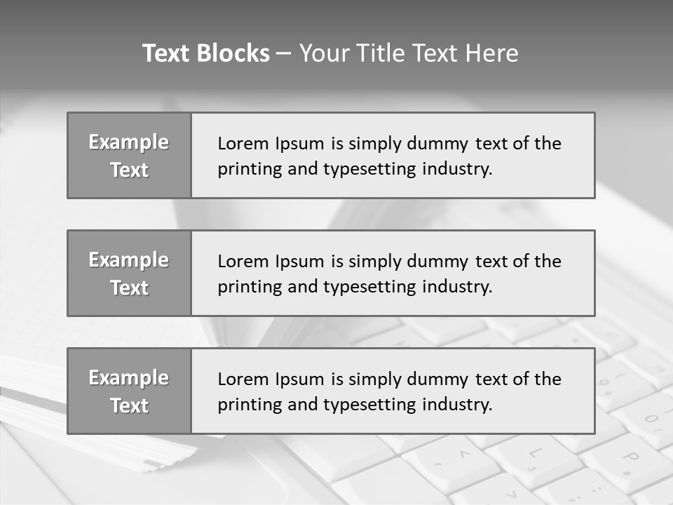Togetherness White Background Assist PowerPoint Template