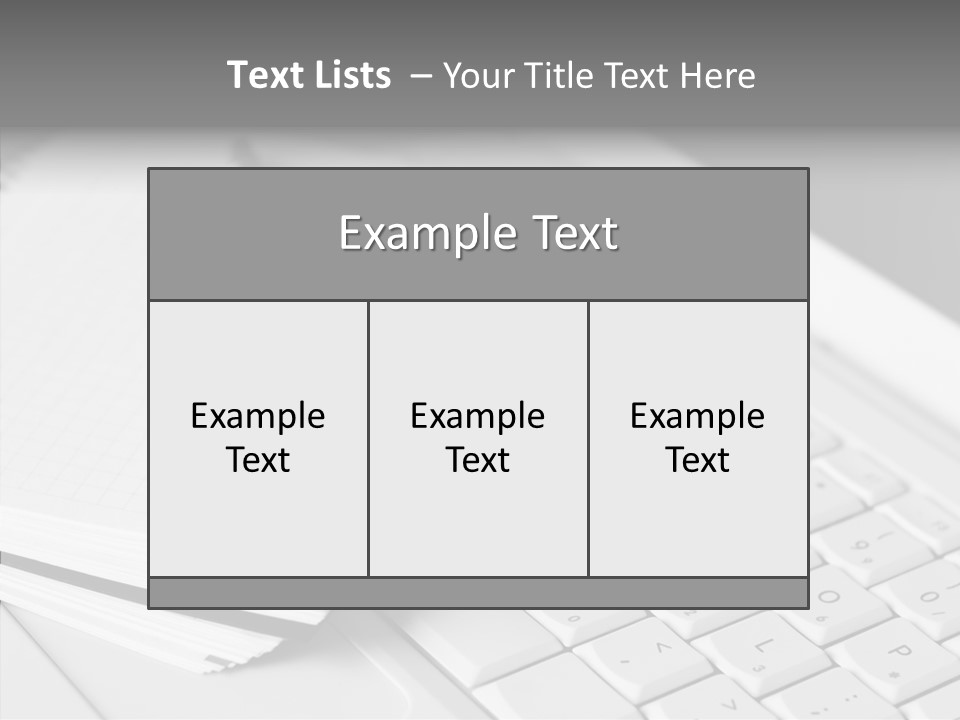 Togetherness White Background Assist PowerPoint Template
