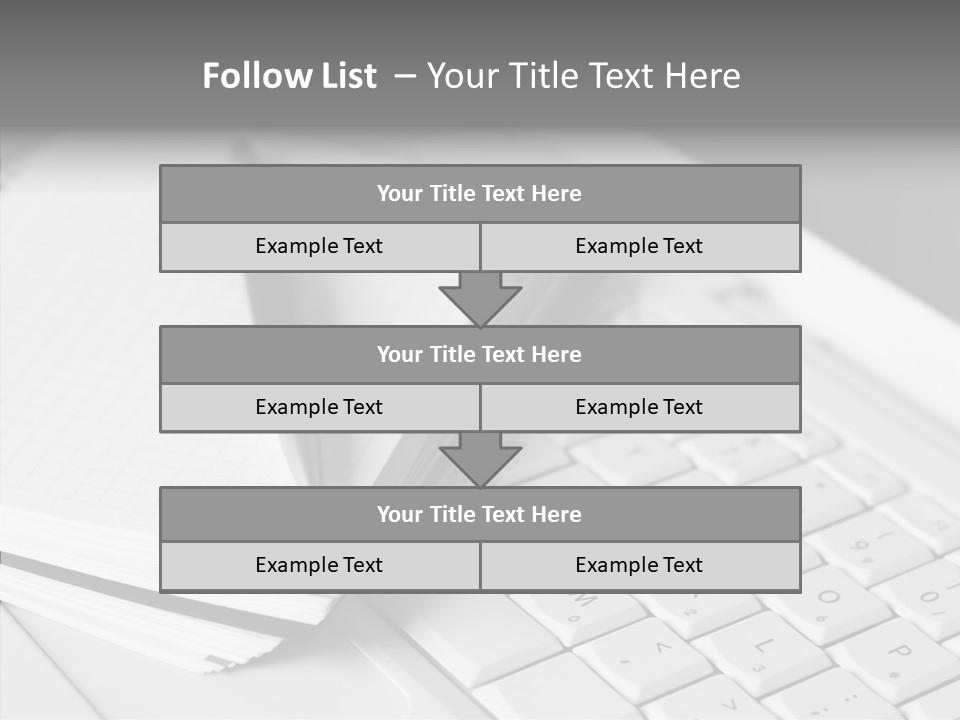 Togetherness White Background Assist PowerPoint Template