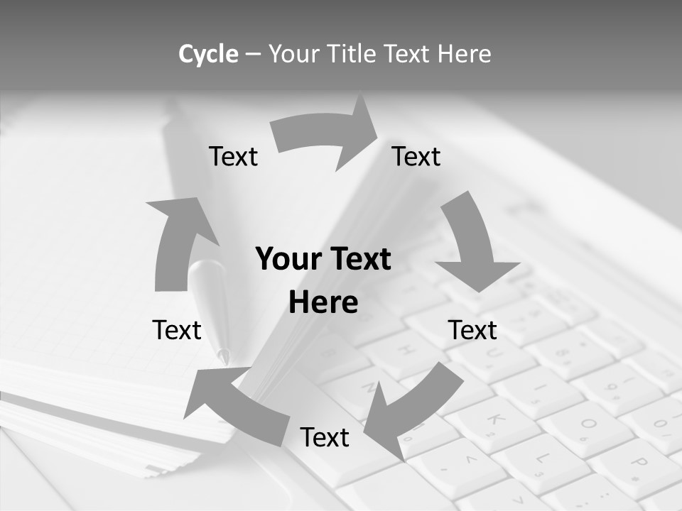 Togetherness White Background Assist PowerPoint Template