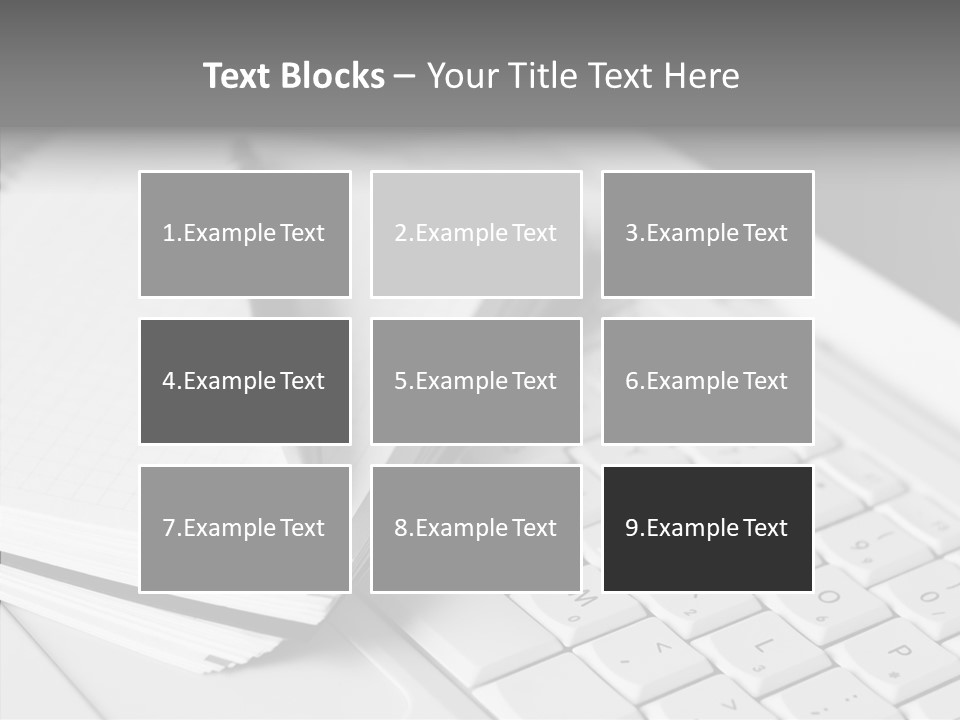 Togetherness White Background Assist PowerPoint Template