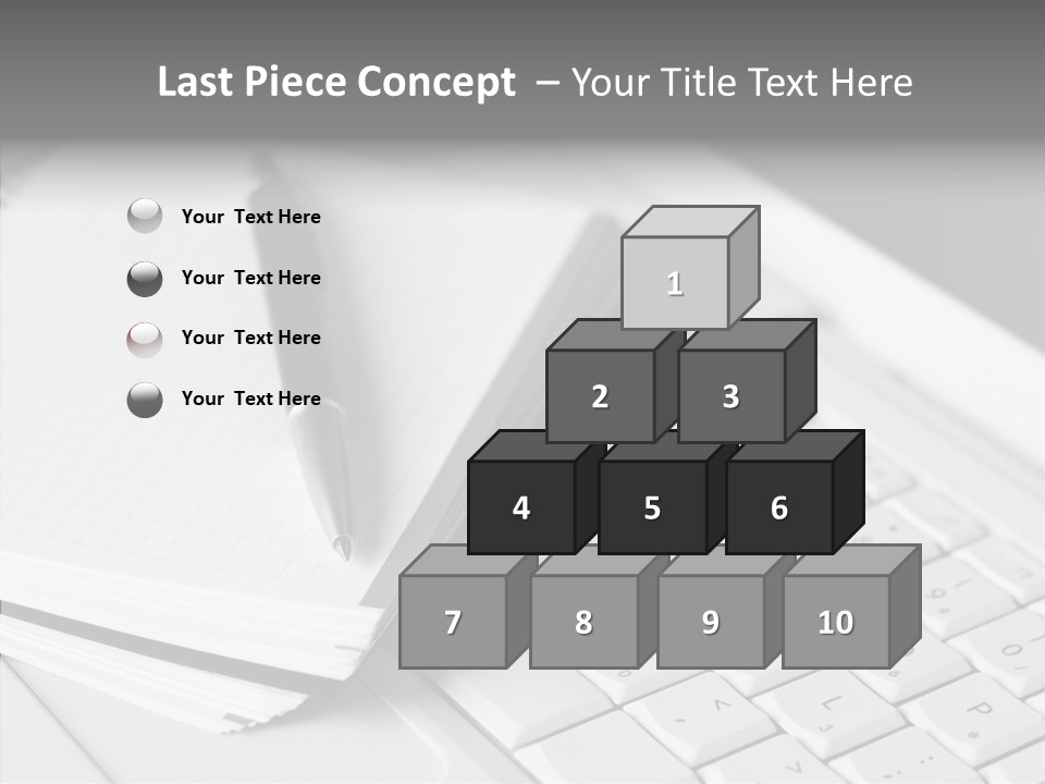 Togetherness White Background Assist PowerPoint Template