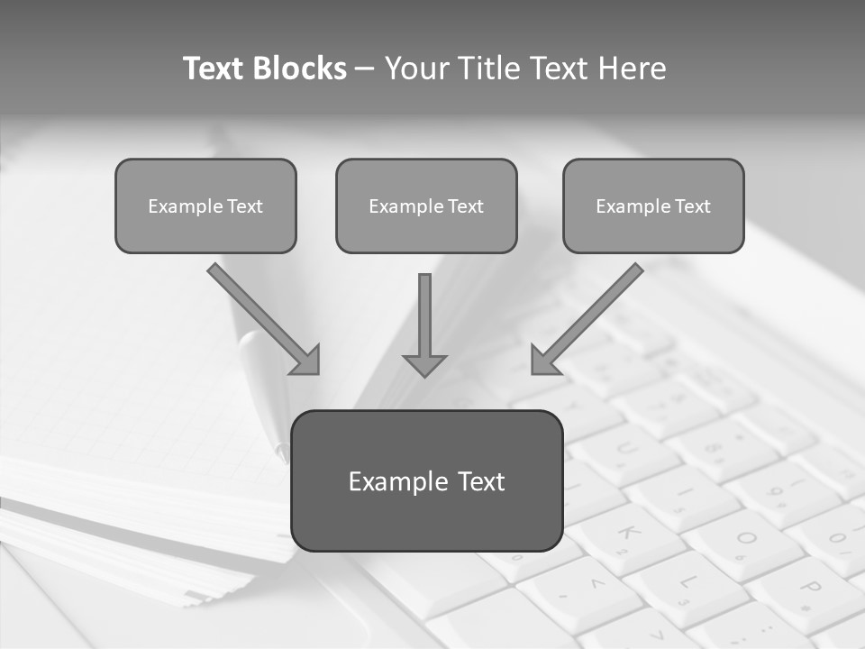 Togetherness White Background Assist PowerPoint Template