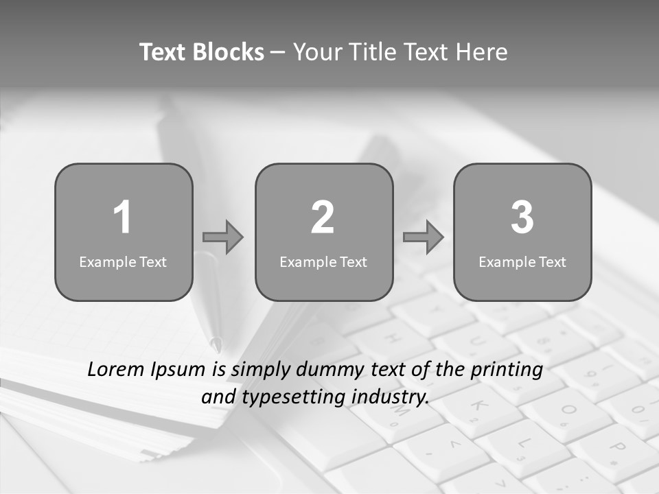 Togetherness White Background Assist PowerPoint Template
