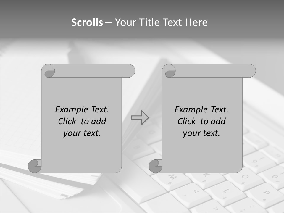 Togetherness White Background Assist PowerPoint Template