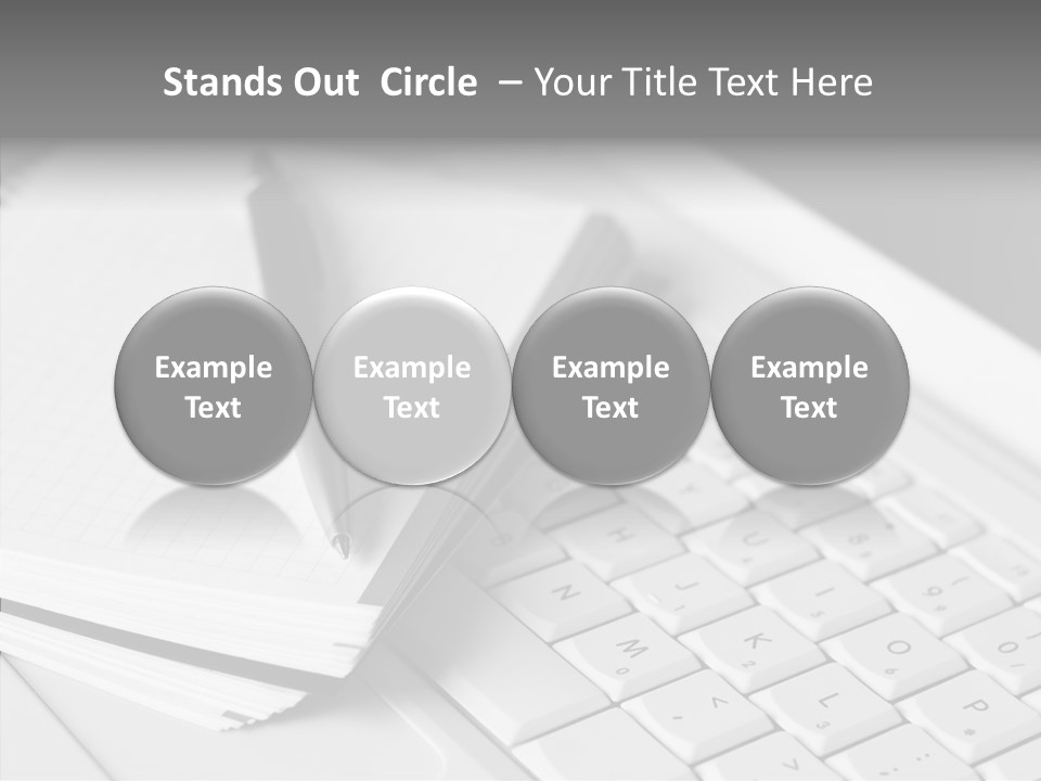 Togetherness White Background Assist PowerPoint Template