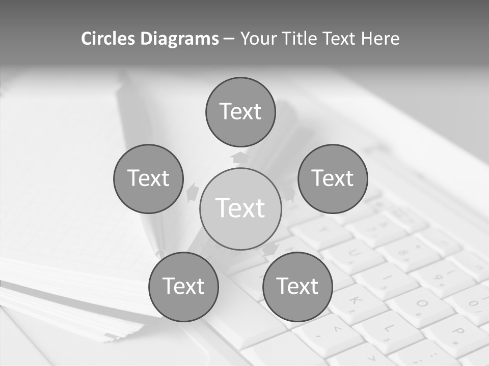 Togetherness White Background Assist PowerPoint Template