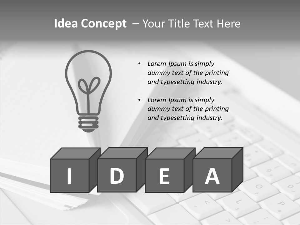 Togetherness White Background Assist PowerPoint Template