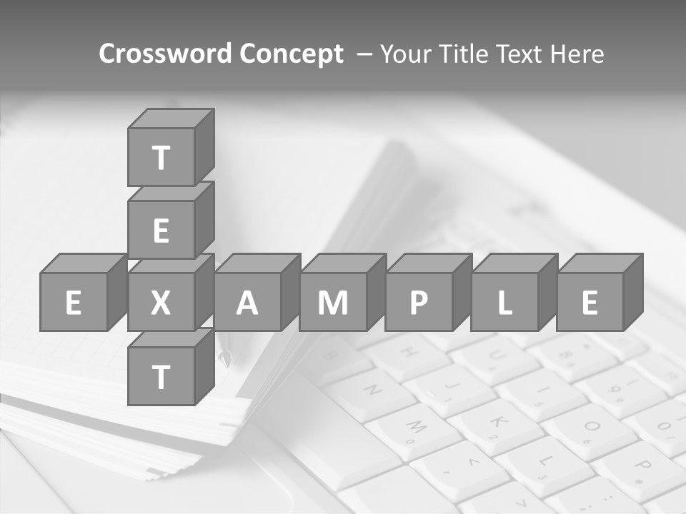 Togetherness White Background Assist PowerPoint Template