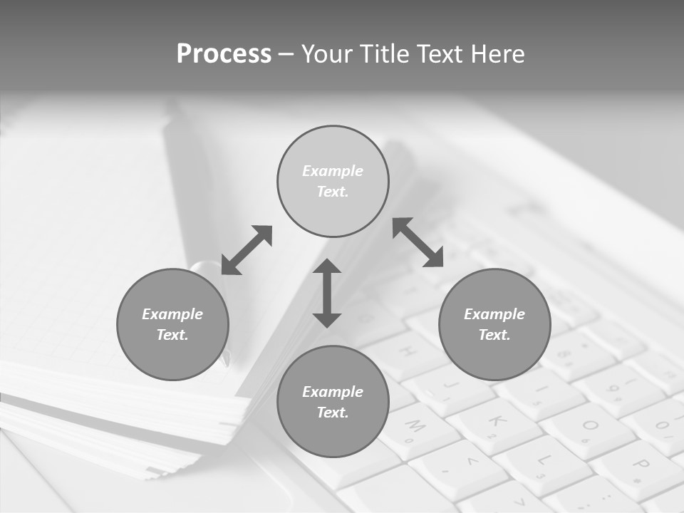Togetherness White Background Assist PowerPoint Template