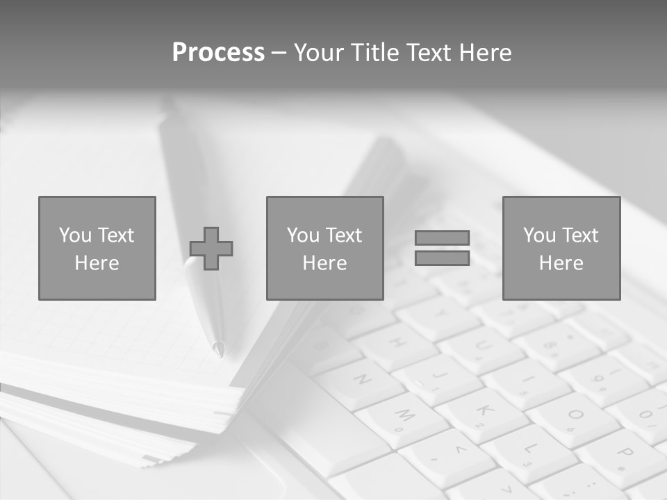 Togetherness White Background Assist PowerPoint Template
