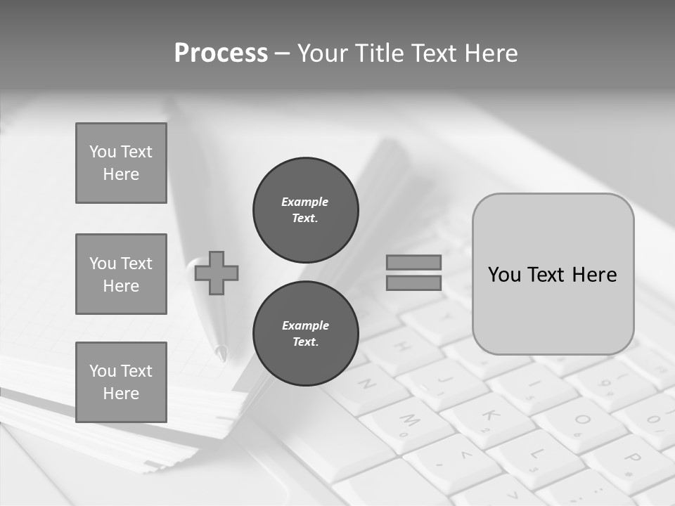 Togetherness White Background Assist PowerPoint Template