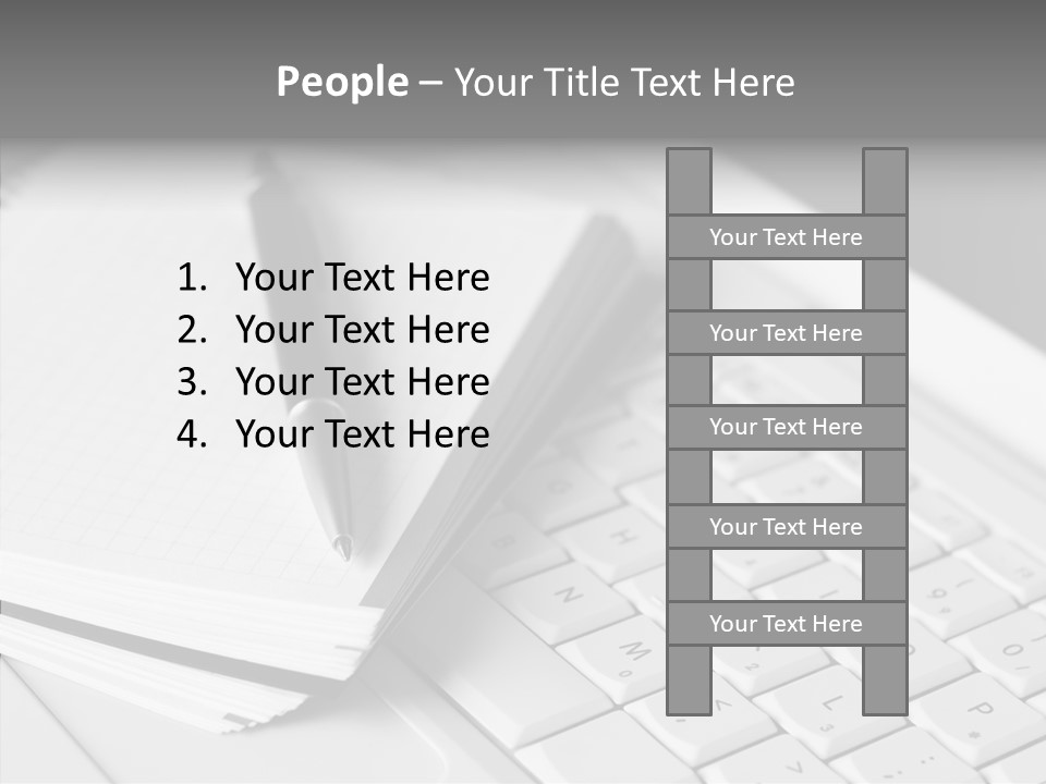 Togetherness White Background Assist PowerPoint Template