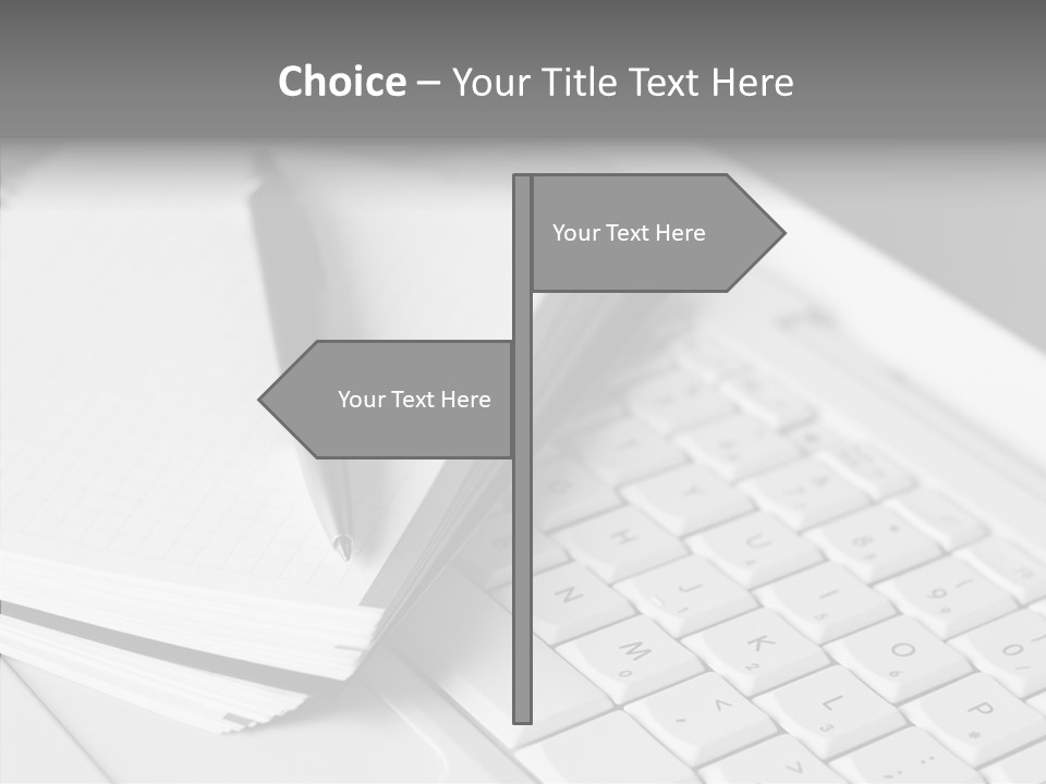 Togetherness White Background Assist PowerPoint Template